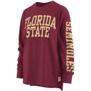 Florida State University Garnet FSU Seminoles Two-Hit Canyon Long Sleeve Size L